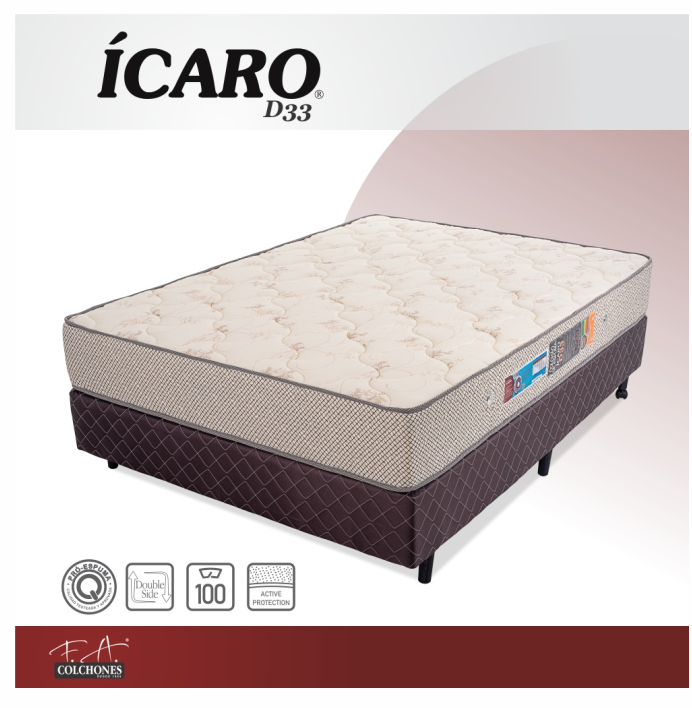 Sommier ICARO D33 1 Plaza