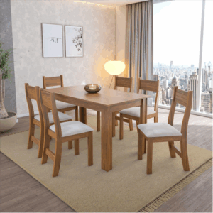 Juego  de comedor 6 sillas