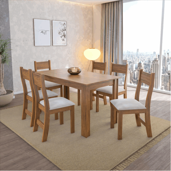 Juego  de comedor 6 sillas
