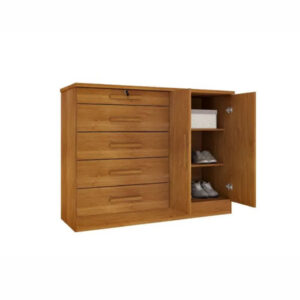 Cómoda 2 Puertas 5 Cajones ISTAMBUL